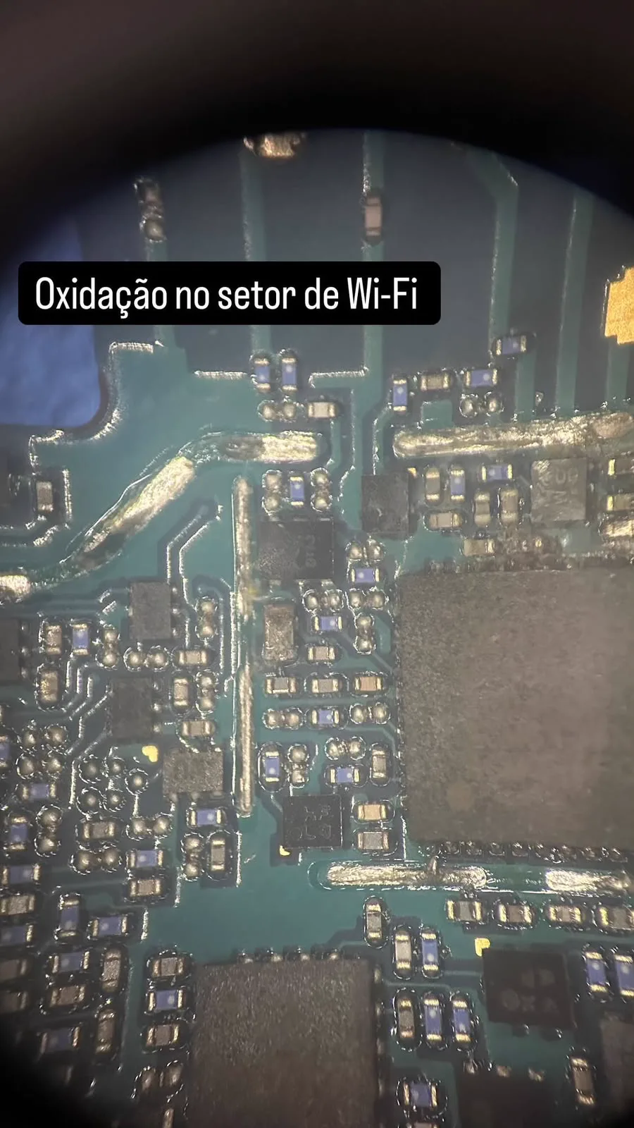 Oxidação encontrada na análise